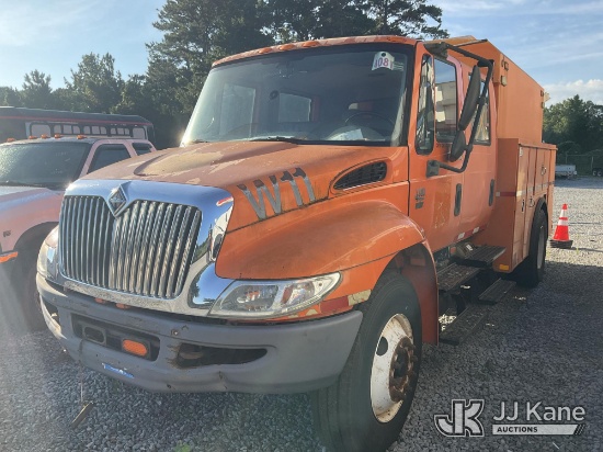 (Villa Rica, GA) 2007 International 4300 Crew-Cab Enclosed Utility Truck Not Running, Condition Unkn