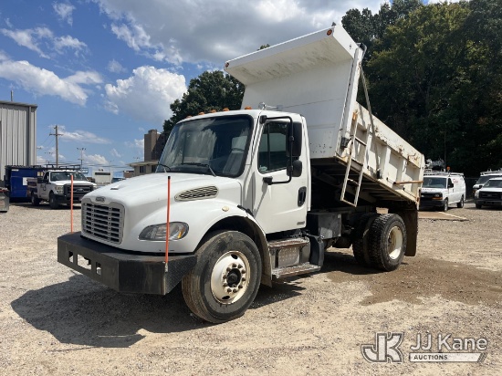 (Memphis, TN) 2012 Freightliner M2 Dump Truck, Municipal Owned Runs, Moves, Operates)(Dash Warning I