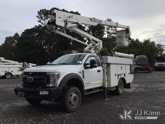 (Graysville, AL) Terex LT40, Articulating & Telescopic Bucket Truck mounted behind cab on 2019 Ford