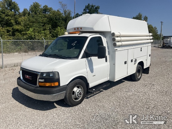 (Verona, KY) 2018 GMC Savana G3500 Cutaway Enclosed Service Van Runs & Moves
