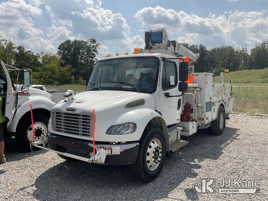 (Verona, KY) Altec DL45-TB, Hydraulic Crane mounted behind cab on 2011 Freightliner M2 106 Utility T