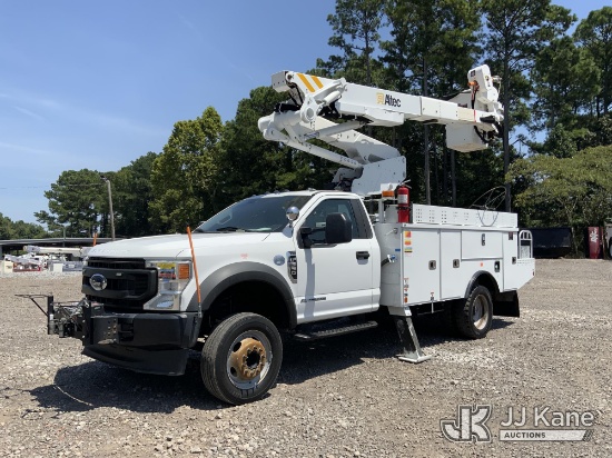 (Graysville, AL) Altec AT41M, Articulating & Telescopic Material Handling Bucket Truck mounted behin