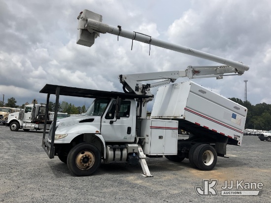 (China Grove, NC) Altec LR756, Over-Center Bucket Truck mounted behind cab on 2017 International Dur