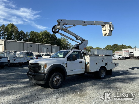 (China Grove, NC) Altec AT40G, Articulating & Telescopic Bucket Truck mounted behind cab on 2017 For