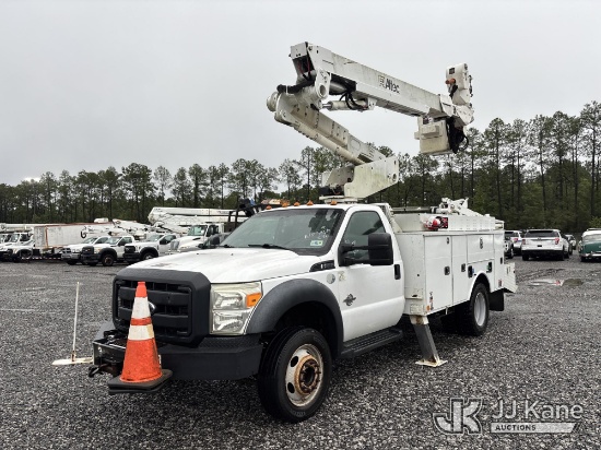(Hammond, LA) Altec AT40-M, Articulating & Telescopic Material Handling Bucket Truck mounted behind