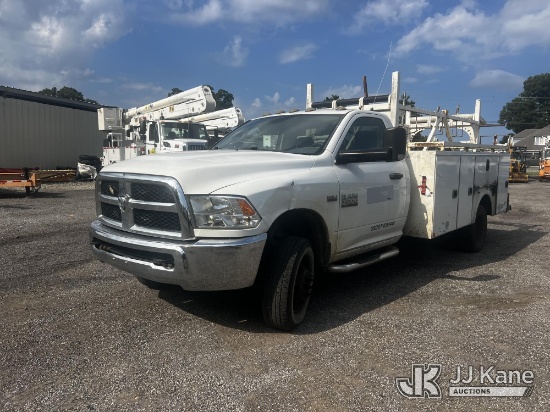 (Albertville, AL) 2017 Ram 3500 4x4 Service Truck, (Co-op Owned) Runs & Moves) (Engine Performance C