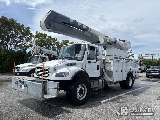 (Riviera Beach, FL) Altec AA55MH, Material Handling Bucket Truck rear mounted on 2017 Freightliner M
