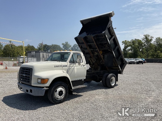 (Verona, KY) 1997 Ford F700 Dump Truck Runs, Moves & Dump Operates) (Engine Performance Concerns-Run