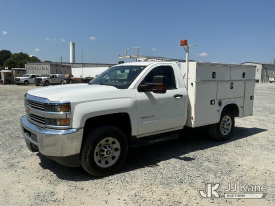 (China Grove, NC) 2018 Chevrolet Silverado 3500HD 4x4 Service Truck Duke Unit) (Runs & Moves