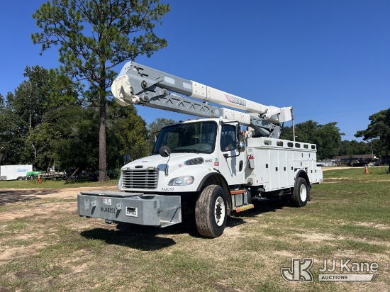 (Milton, FL) HiRanger TCX-55, Material Handling Bucket Truck rear mounted on 2017 Freightliner M2 10