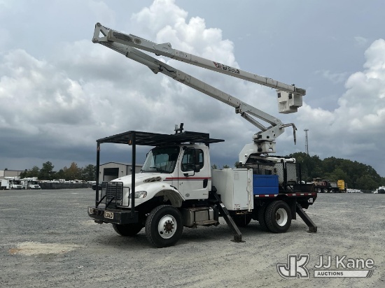 (China Grove, NC) Terex XT70, Over-Center Elevator Bucket Truck rear mounted on 2014 Freightliner M2