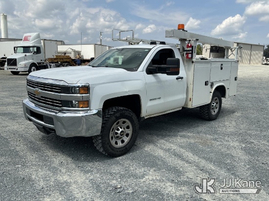 (China Grove, NC) 2018 Chevrolet Silverado 3500HD 4x4 Service Truck Duke Unit) (Runs & Moves)(FL Res