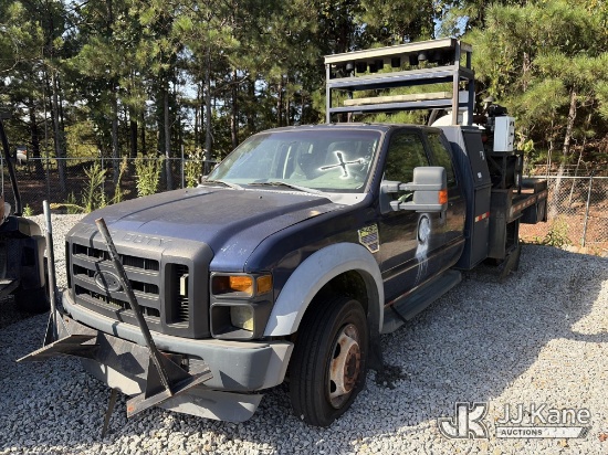 (Villa Rica, GA) 2009 Ford F-450 SD Flatbed/Service Truck Not Running, Condition Unknown) (Missing M