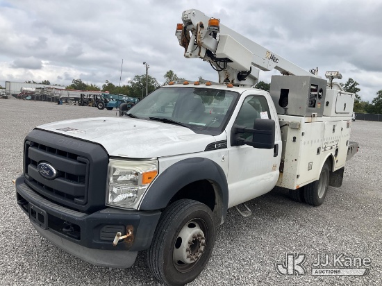 (Verona, KY) Altec AT200A, Telescopic Non-Insulated Bucket Truck mounted behind cab on 2012 Ford F-4