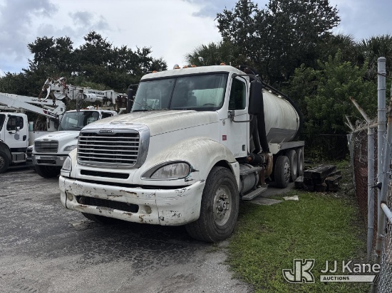 (West Palm Beach, FL) 2007 Freightliner Columbia 120 Vacuum Excavation Truck Not Running, Condition