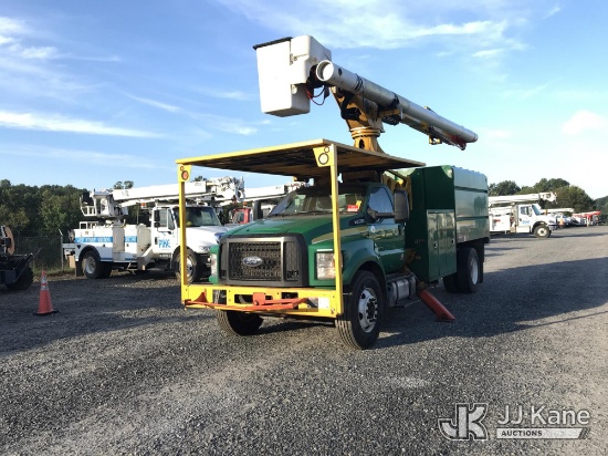 (Mount Airy, NC) Altec LR7-60E70, Over-Center Elevator Bucket Truck mounted behind cab on 2019 Ford