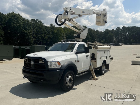 (Lawrenceville, GA) Altec AT37G, Articulating & Telescopic Bucket Truck mounted behind cab on 2012 D
