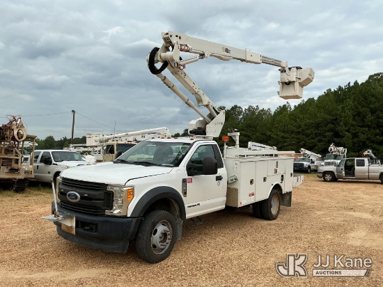 (Jackson, MS) Altec AT40G, Articulating & Telescopic Bucket Truck mounted behind cab on 2017 Ford F5