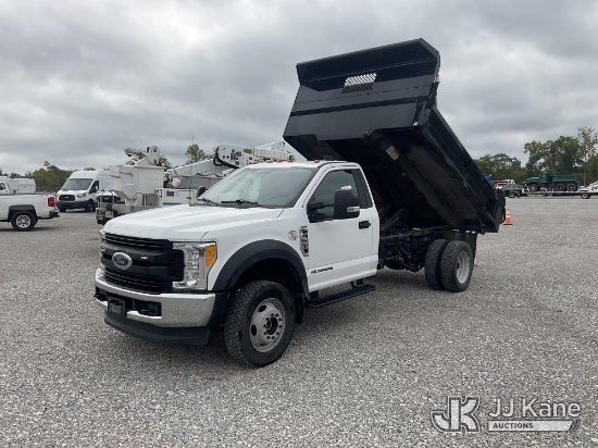 (Verona, KY) 2017 Ford F-550 Dump Truck Duke Unit) (Runs, Moves & Dump Operates