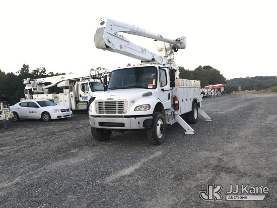 (Mount Airy, NC) Altec A55E, Material Handling Bucket Truck rear mounted on 2018 Freightliner M2 106
