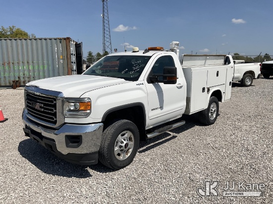 (Verona, KY) 2018 GMC Sierra 2500HD 4x4 Service Truck Runs & Moves) (Collision Issues, Dash Warning