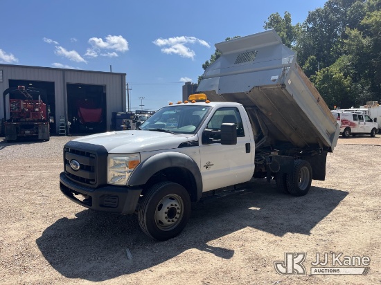 (Memphis, TN) 2011 Ford F550 Dump Truck, Municipal Owned Runs, Moves & Dump Operates