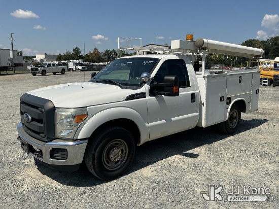 (China Grove, NC) 2015 Ford F350 Service Truck Duke Unit) (Runs & Moves
