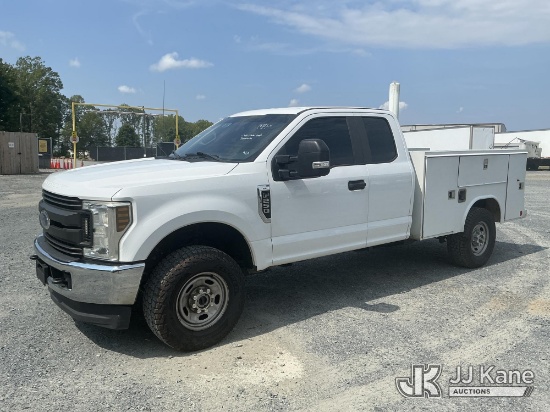 (China Grove, NC) 2019 Ford F-250 4X4 Extended-Cab Service Truck Runs & Moves) (Seller States: Needs