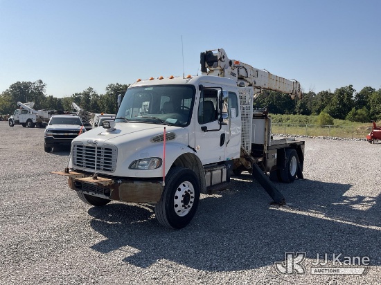 (Verona, KY) Altec DM47-TB, Hydraulic Truck Crane mounted behind cab on 2013 Freightliner M2 106 Ext