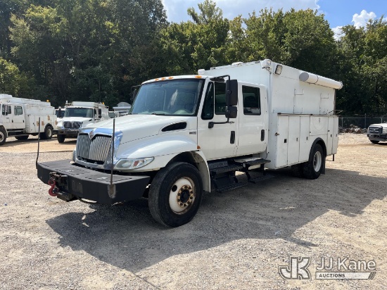 (Memphis, TN) 2013 International DuraStar 4300 Crew-Cab Enclosed Utility Truck, Municipal Owned Runs