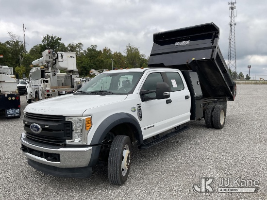 (Verona, KY) 2017 Ford F-550 Crew-Cab Dump Truck Duke Unit) (Runs, Moves & Dump Operates