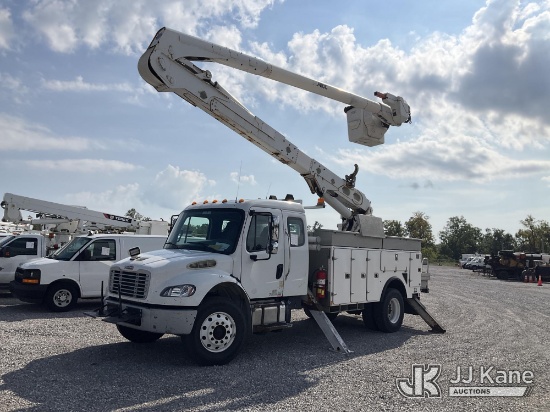 (Verona, KY) Altec AN55E-OC, Over-Center Material Handling Bucket Truck rear mounted on 2014 Freight