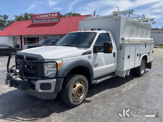(Ocala, FL) 2016 Ford F-550 Enclosed High-Top Service Truck Duke Unit)(Runs & Moves