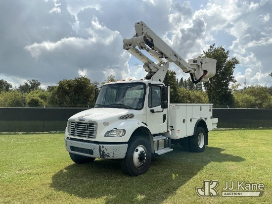 (Tampa, FL) Altec TA40, Articulating & Telescopic Bucket Truck mounted behind cab on 2018 Freightlin