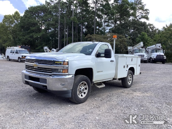 (Graysville, AL) 2016 Chevrolet Silverado 3500HD Service Truck Runs & Moves) (Dash Warning Indicator