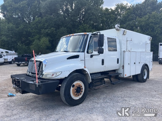 (Memphis, TN) 2009 International DuraStar 4300 Enclosed Crew Cab Utility Truck, Municipal Owned Runs