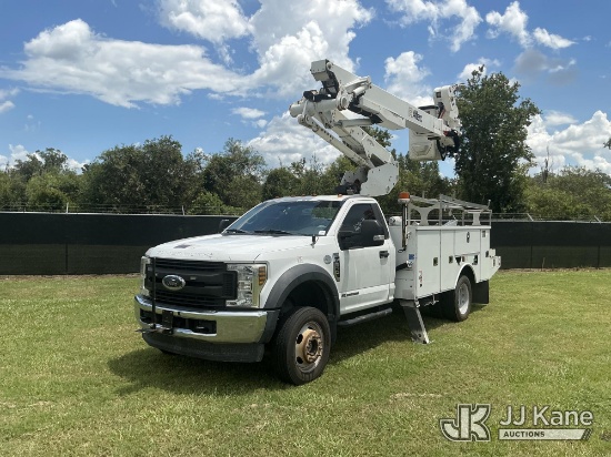 (Tampa, FL) Altec AT41M, Articulating & Telescopic Material Handling Bucket Truck rear mounted on 20