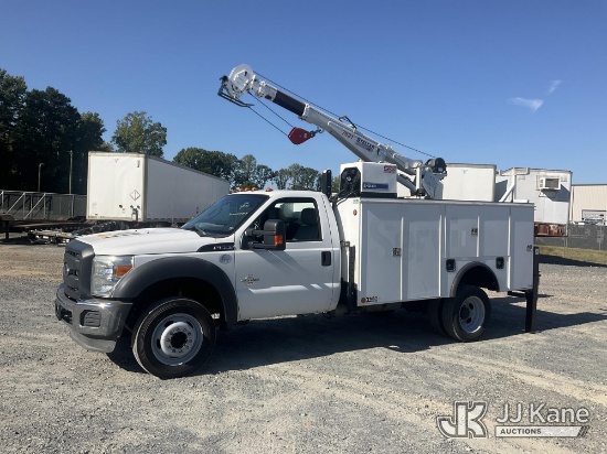 (China Grove, NC) 2012 Ford F550 Mechanics Service Truck Runs, Moves & Material Crane Operates) (Das