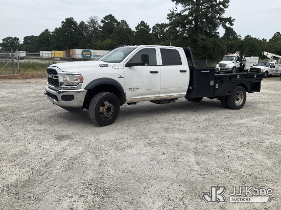 (Chester, VA) 2019 Ram 5500 4x4 Crew-Cab Flatbed Truck Runs & Moves