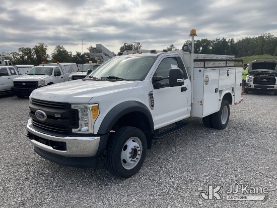 (Verona, KY) 2017 Ford F450 4x4 Service Truck Duke Unit) (Runs & Moves) (Corrosion