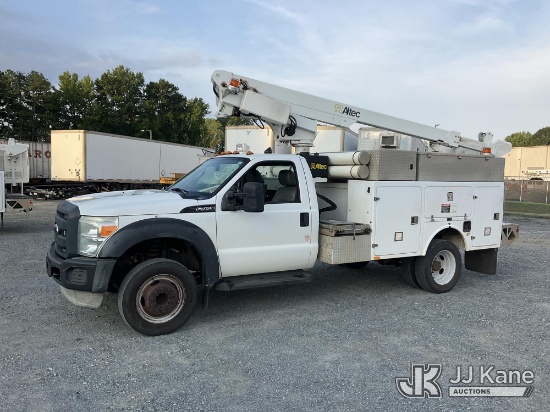 (China Grove, NC) Altec AT200A, Telescopic Non-Insulated Bucket Truck mounted behind cab on 2012 For