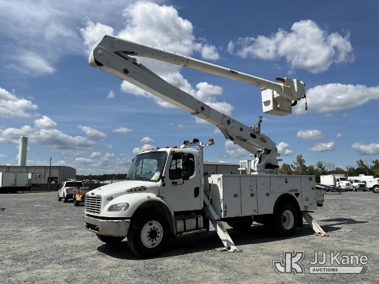 (China Grove, NC) Altec AA55-MH, Material Handling Bucket Truck rear mounted on 2015 Freightliner M2