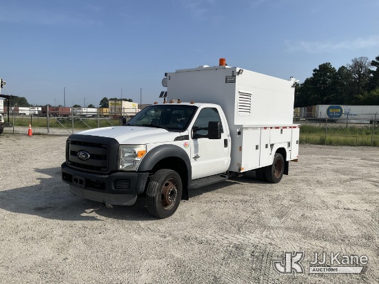 (Chester, VA) 2012 Ford F550 Enclosed High-Top Service Truck Runs & Moves