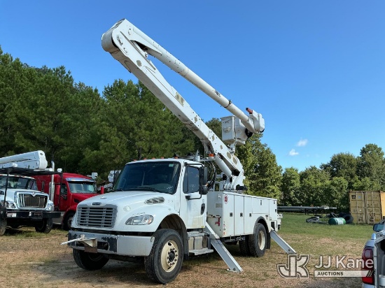 (Jackson, MS) Altec AA55E-MH, Material Handling Bucket Truck rear mounted on 2018 Freightliner M2 10