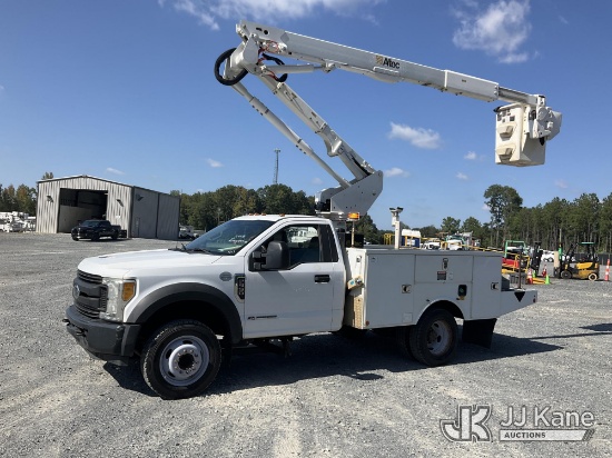 (China Grove, NC) Altec AT40G, Articulating & Telescopic Bucket Truck mounted behind cab on 2017 For