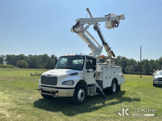 (Dudley, NC) ETI ETCMH42IH, Articulating & Telescopic Material Handling Bucket Truck mounted behind