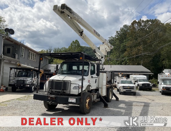 (Hanover, WV) Terex XT70, Over-Center Bucket Truck rear mounted on 2016 Freightliner M2 106 Flatbed/