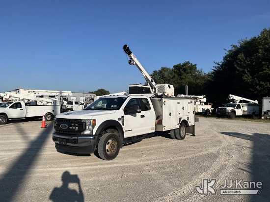 (Elizabethtown, KY) 2022 Ford F550 4x4 Extended-Cab Mechanics Service Truck Runs, Moves & Upper Oper