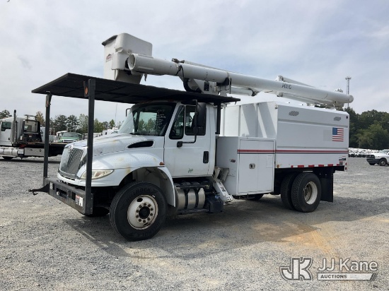 (China Grove, NC) Altec LR756, Over-Center Bucket Truck mounted behind cab on 2017 International Dur