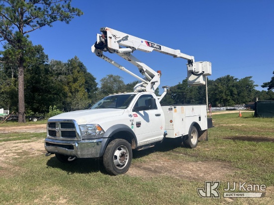 (Milton, FL) HiRanger/Terex TL 38P, Articulating & Telescopic Bucket Truck mounted behind cab on 201